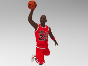 michael jordan ready for full color 3d printing 3D Принт Модель