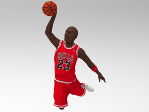 michael jordan ready for full color 3d printing 3D Принт Модель