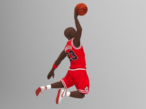 michael jordan ready for full color 3d printing 3D Принт Модель
