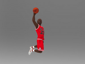 michael jordan ready for full color 3d printing 3D Принт Модель