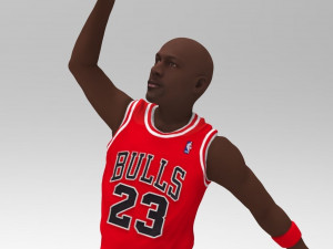 michael jordan ready for full color 3d printing 3D Принт Модель