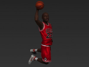 michael jordan ready for full color 3d printing 3D Принт Модель