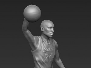 kobe bryant 3d printing ready stl obj 3D-printmodel