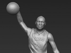 kobe bryant 3d printing ready stl obj 3D-printmodel
