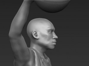 kobe bryant 3d printing ready stl obj 3D-printmodel
