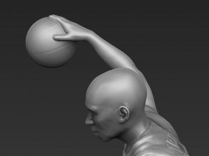 kobe bryant 3d printing ready stl obj 3D-printmodel