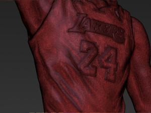 kobe bryant 3d printing ready stl obj 3D-printmodel