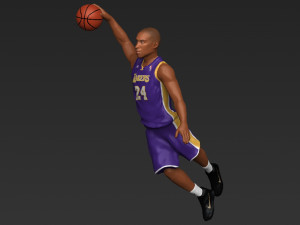 kobe bryant ready for full color 3d printing 3D 打印模型