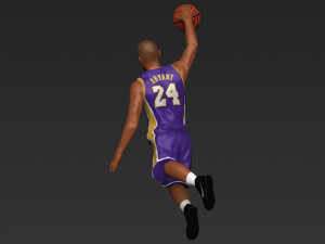 kobe bryant ready for full color 3d printing Model do druku 3D