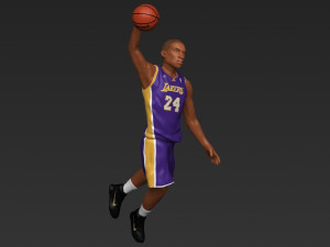 kobe bryant ready for full color 3d printing Model do druku 3D