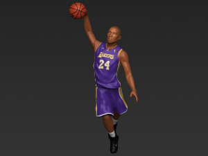 kobe bryant ready for full color 3d printing Model do druku 3D