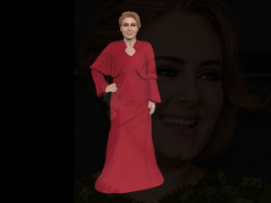 adele ready for full color 3d printing 3D-printmodel