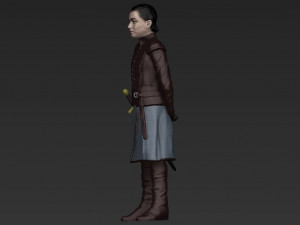 arya stark ready for full color 3d printing 3D Принт Модель