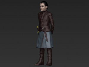 arya stark ready for full color 3d printing 3D Принт Модель