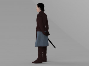 arya stark ready for full color 3d printing 3D Принт Модель