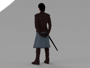arya stark ready for full color 3d printing 3D Принт Модель