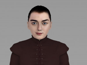arya stark ready for full color 3d printing 3D Принт Модель