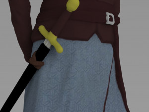 arya stark ready for full color 3d printing 3D Принт Модель