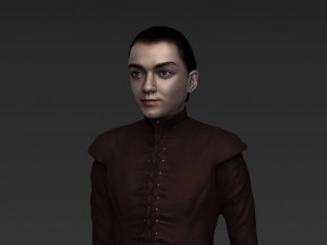 arya stark ready for full color 3d printing 3D Принт Модель