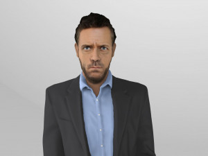 md gregory house ready for full color 3d printing 3D प्रिंट मॉडल