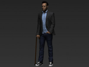 md gregory house ready for full color 3d printing 3D प्रिंट मॉडल