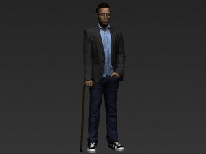 md gregory house ready for full color 3d printing 3D प्रिंट मॉडल