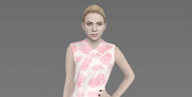 shakira ready for full color 3d printing 3D Print Model .c4d .max .obj .3ds .fbx .stl .blend 