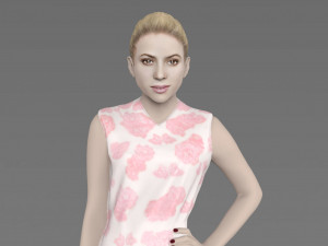 shakira ready for full color 3d printing 3Dプリントモデル