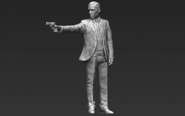 al pacino michael corleone godfather 3d printing ready stl obj Modello di stampa 3D .c4d .max .obj .3ds .fbx .stl .blend 