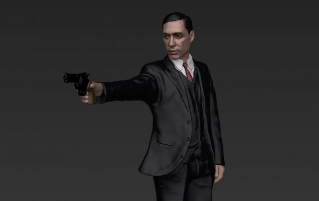al pacino michael corleone godfather for full color 3d printing 3D 打印模型 .c4d .max .obj .3ds .fbx .stl .blend