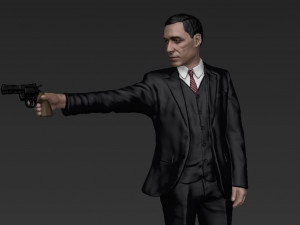 al pacino michael corleone godfather for full color 3d printing 3D 打印模型