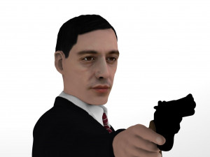 al pacino michael corleone godfather for full color 3d printing 3D 打印模型