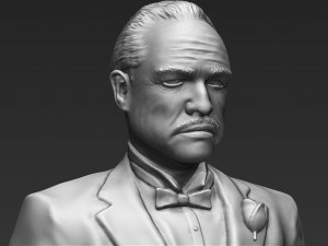 marlon brando vito corleone godfather 3d printing ready stl obj Model do druku 3D