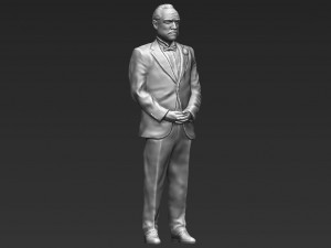 marlon brando vito corleone godfather full color 3d printing 3Dプリントモデル