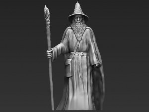 gandalf the lord of the rings hobbit 3d printing ready stl obj 3D प्रिंट मॉडल