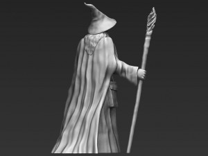 gandalf the lord of the rings hobbit 3d printing ready stl obj 3D Print Model