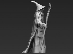 gandalf the lord of the rings hobbit 3d printing ready stl obj 3D Print Model