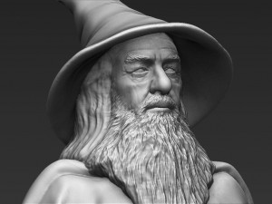 gandalf the lord of the rings hobbit 3d printing ready stl obj 3D Print Model