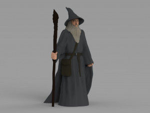 gandalf the lord of the rings hobbit full color 3d printing 3D 프린트 모델
