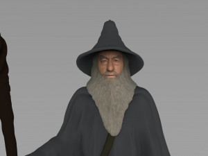 gandalf the lord of the rings hobbit full color 3d printing 3D 프린트 모델