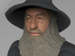 gandalf the lord of the rings hobbit full color 3d printing 3D 프린트 모델
