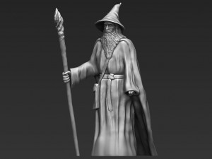 gandalf the lord of the rings hobbit full color 3d printing 3D 프린트 모델
