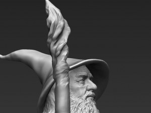 gandalf the lord of the rings hobbit full color 3d printing 3D 프린트 모델
