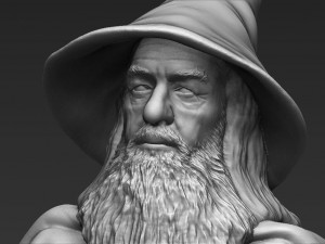 gandalf the lord of the rings hobbit full color 3d printing 3D 프린트 모델