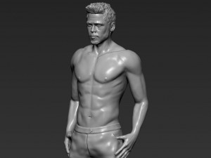 tyler durden brad pitt from fight club 3d printing ready 3D Print Model