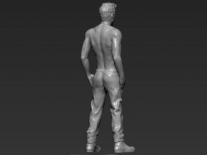 tyler durden brad pitt from fight club 3d printing ready Modello di stampa 3D