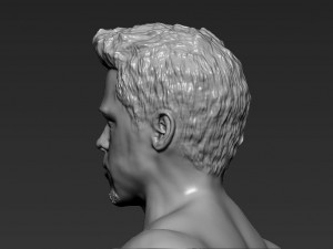 tyler durden brad pitt from fight club 3d printing ready Modello di stampa 3D