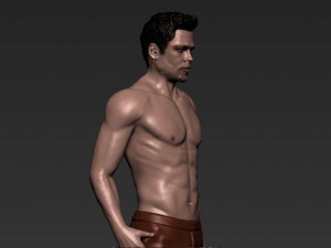 tyler durden brad pitt fight club for full color 3d printing Modelo de Impressão 3D