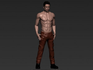 tyler durden brad pitt fight club for full color 3d printing Modelo de Impressão 3D