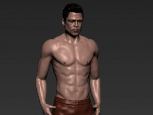tyler durden brad pitt fight club for full color 3d printing Modelo de Impressão 3D
